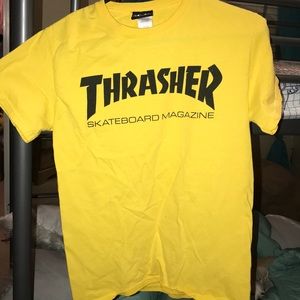 Trasher Yellow Graphic T-Shirt
